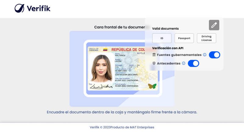 Paso 2: Configura los documentos a validar